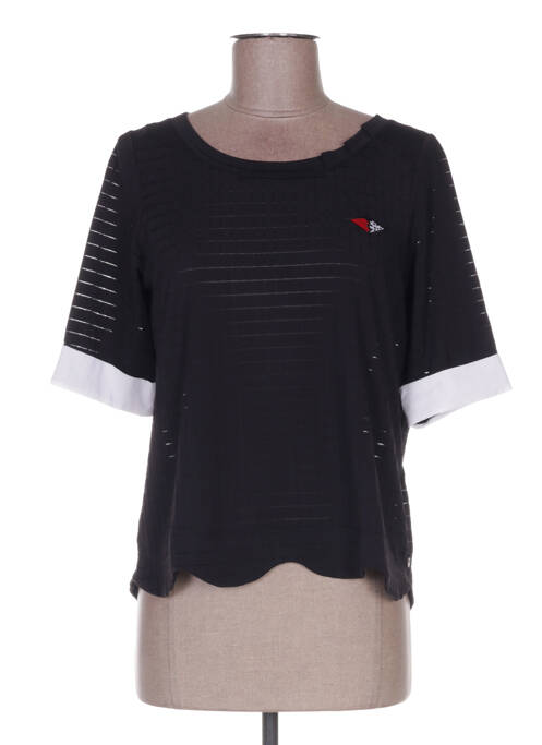 Tricou croială dreaptă mâneci scurte negru MADO ET LES AUTRES femme