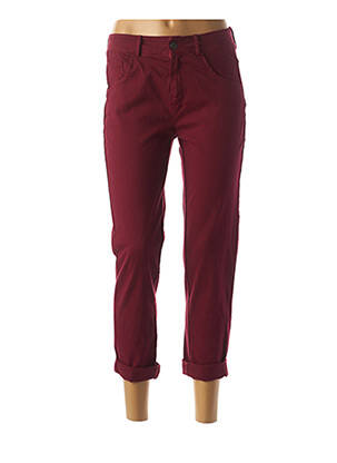 Pantalon 7/8 elasticitate talie joasă roșu MADO'S SISTER femeie