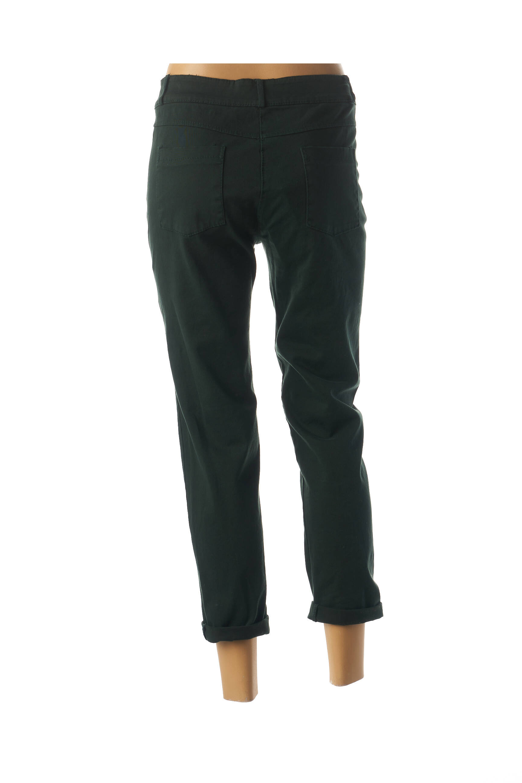 Pantalon 7/8 elasticitate talie joasă verde MADO'S SISTER femeie