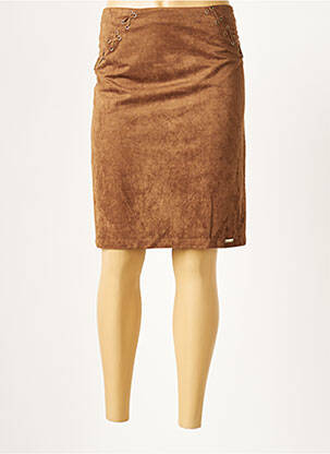 Fustă midi maro MY COLLECTION femeie