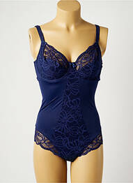 Body de lenjerie finisaj dantelă albastru FANTASIE femme