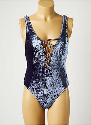 Costum de baie dintr-o singură piesă elasticitate top triunghiuri albastru SEAFOLLY femeie