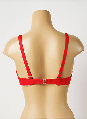 Sutien de costum de baie elasticitate top triunghiuri roșu ANTIGEL femeie