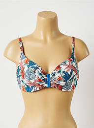Sutien de costum de baie elasticitate top sutien modelat albastru CHANTELLE femeie
