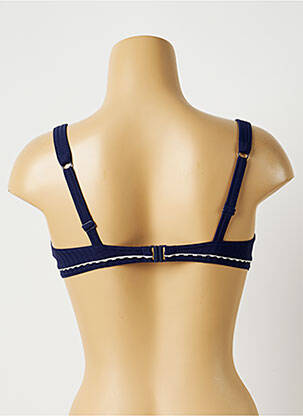 Sutien de costum de baie elasticitate sutien balconet cu decolteu înalt albastru HUIT & HUIT femeie
