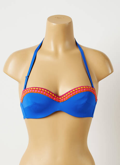Sutien de costum de baie albastru ANTIGEL femeie