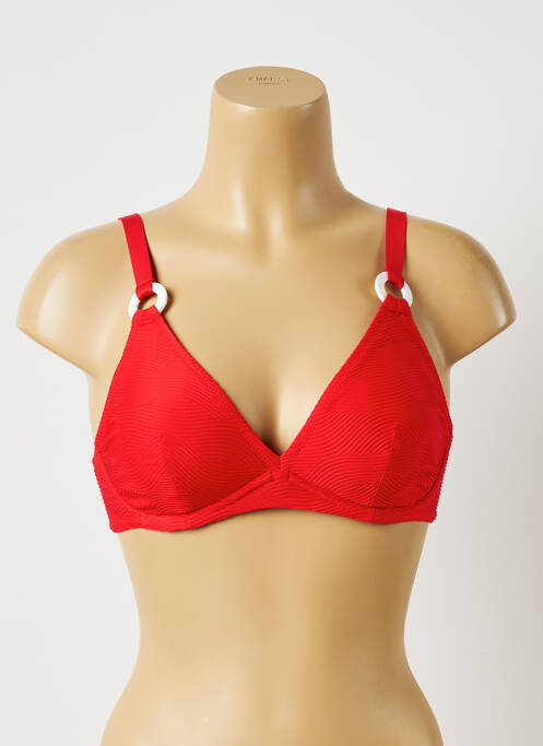 Sutien de costum de baie roșu ANTIGEL femeie