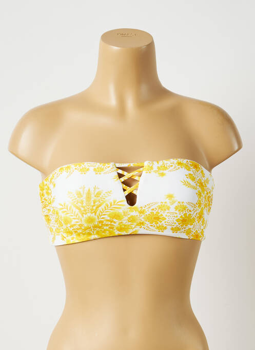 Sutien de costum de baie elasticitate top bentiță galben SEAFOLLY femme