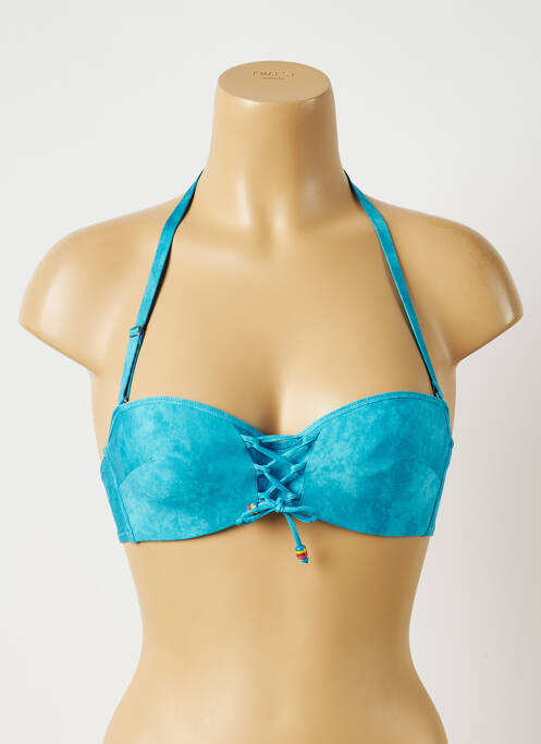 Sutien de costum de baie albastru ANTIGEL femeie