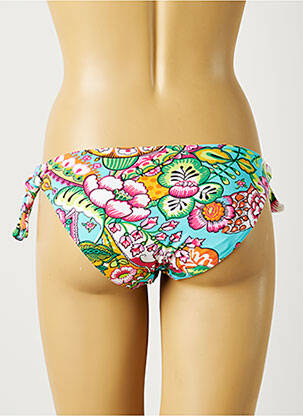 Chiloți de baie imprimeu floral bikini albastru FREYA femeie