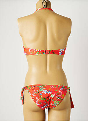 Costum de baie din două piese elasticitate top sutien modelat portocalie TESSY femeie