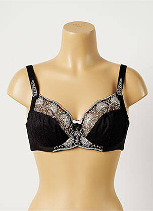 Sutien broderie sutien cupe întregi cu decolteu înalt negru FANTASIE femme