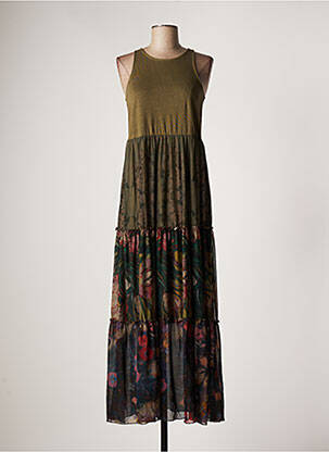 Rochie lungă verde DESIGUAL femeie