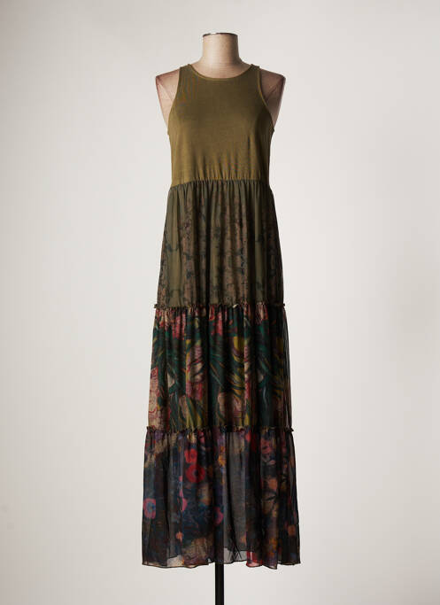 Rochie lungă verde DESIGUAL femeie