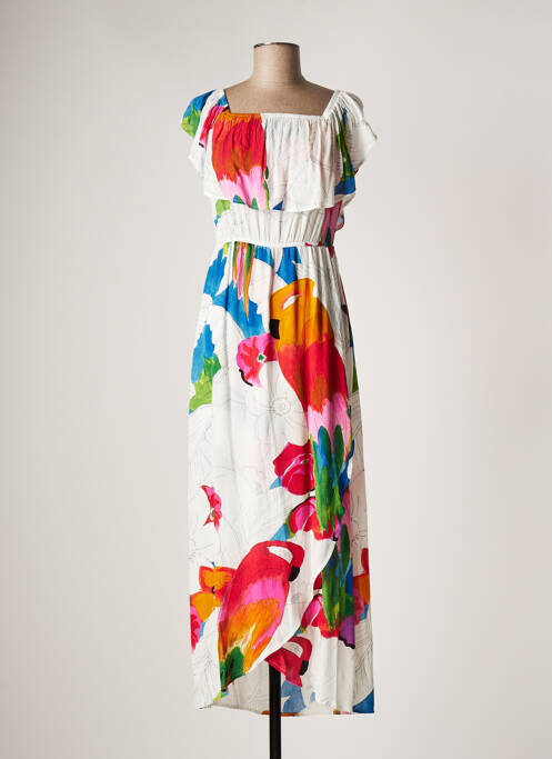 Rochie lungă roz DESIGUAL femeie