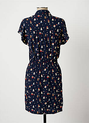 Rochie midi imprimeu fantezie mâneci scurte albastru I.CODE (By IKKS) femeie
