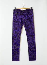 Pantalon slim conic mărime normală violet APRIL 77 femeie