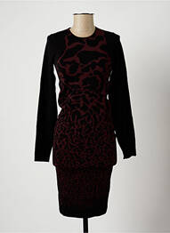 Rochie midi mâneci lungi mâneci lungi negru WOLFORD femeie