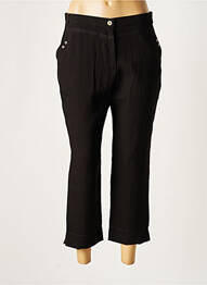 Pantalon 7/8 elasticitate mărime normală negru CHRISTINE LAURE femme