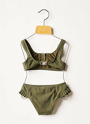 Costum de baie din două piese elasticitate verde KIWI fată