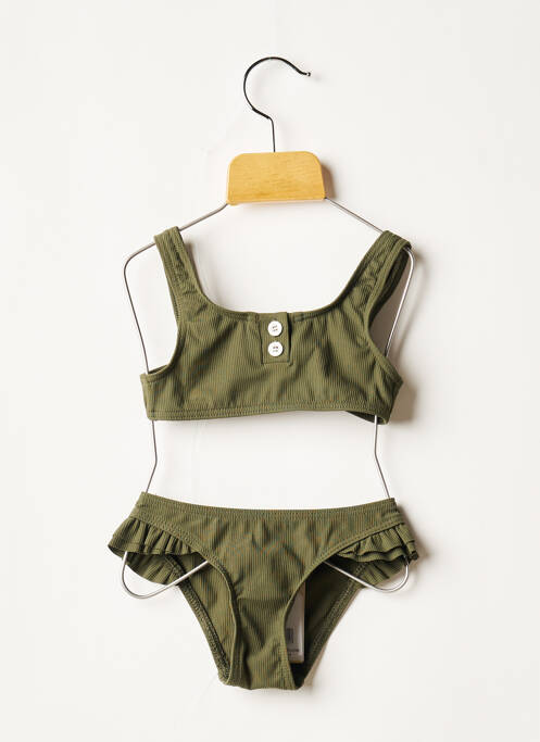 Costum de baie din două piese verde KIWI fată