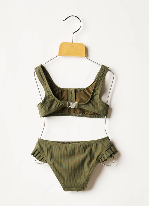 Costum de baie din două piese verde KIWI fată