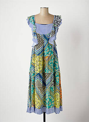 Rochie midi albastru POUPEE CHIC femeie