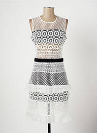 Rochie midi fără mâneci fără mâneci alb LESLIE femme