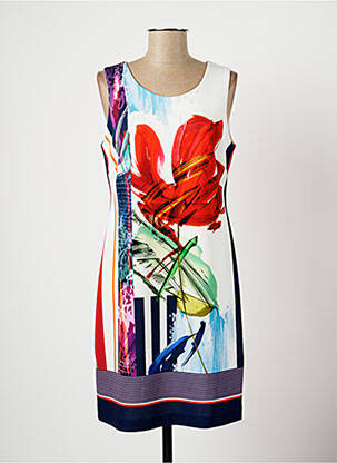 Rochie midi roșu BLEU D'AZUR femeie