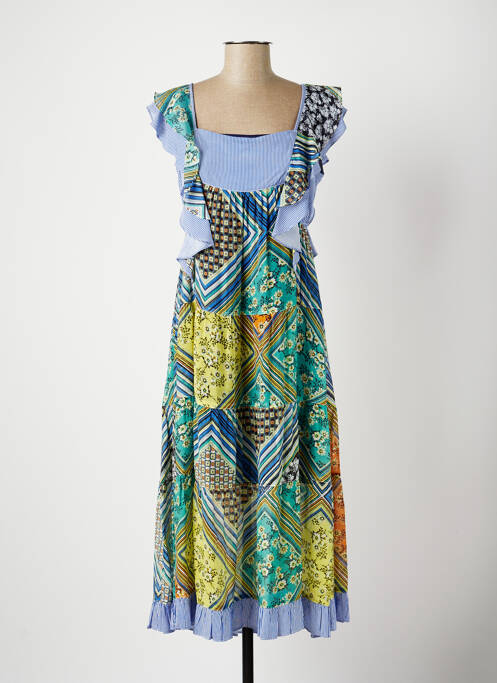 Rochie midi albastru POUPEE CHIC femeie