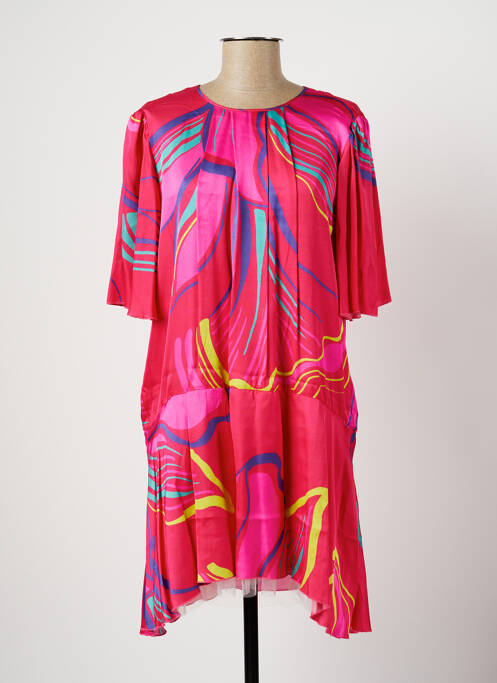 Rochie midi roz TWISTER femeie