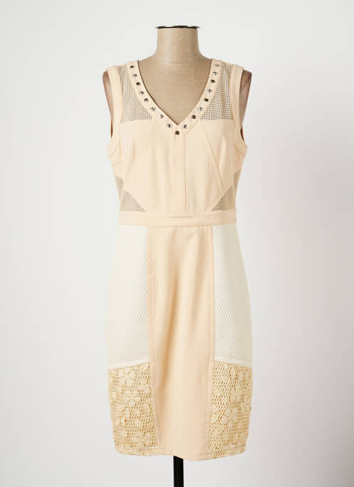 Rochie midi bej LESLIE femeie