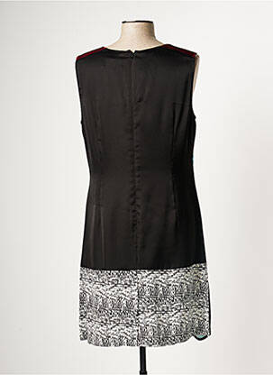 Rochie midi imprimeu fantezie fără mâneci albastru LESLIE femeie