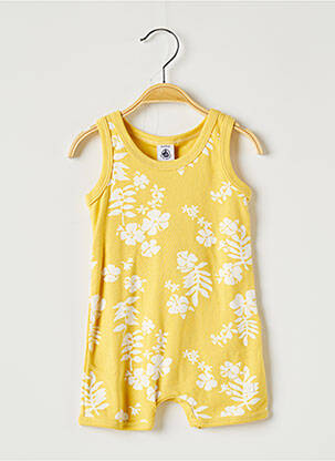 Salopetă scurtă galben PETIT BATEAU fată