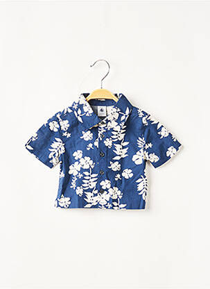 Cămașă cu mâneci scurte albastru PETIT BATEAU băiat