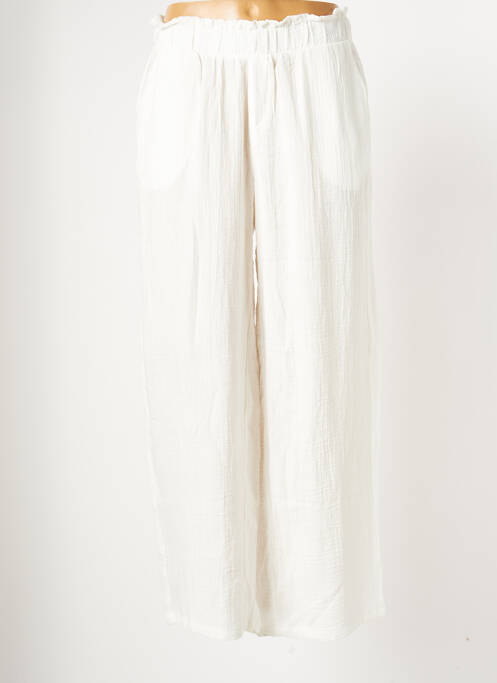 Pantalon drept talie elastică mărime normală alb VERO MODA femme