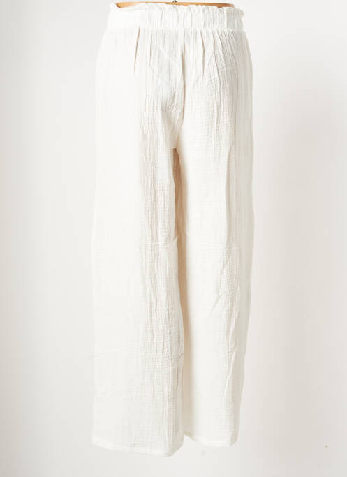 Pantalon drept talie elastică mărime normală alb VERO MODA femme