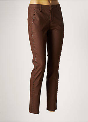 Pantalon slim maro HOPPY femeie