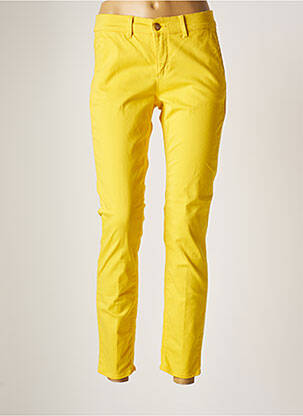 Pantalon 7/8 elasticitate mărime normală galben HOPPY femeie