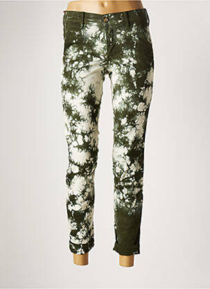 Pantalon 7/8 elasticitate mărime normală verde HOPPY femeie