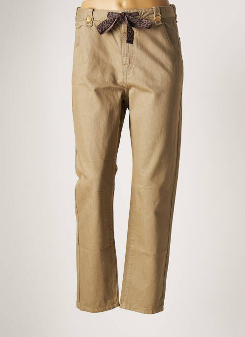 Pantalon drept bej HOPPY femeie