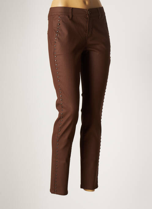 Pantalon slim maro HOPPY femeie