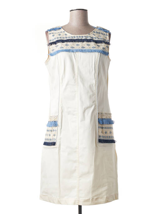 Rochie midi bej PAUL BRIAL femeie