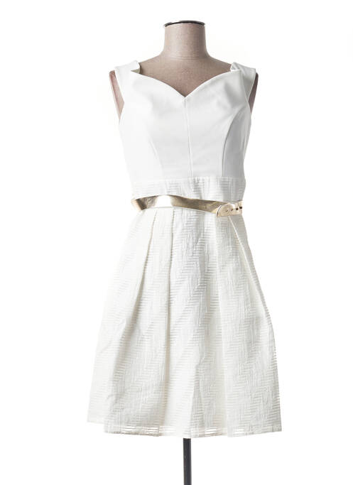 Rochie scurtă bej PAUL BRIAL femeie