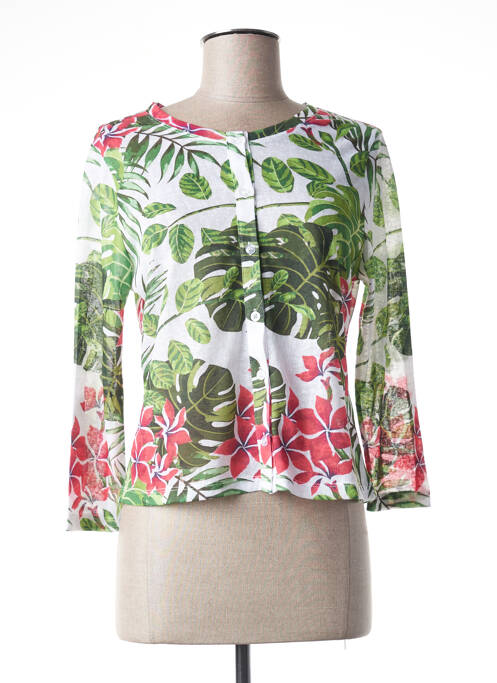 Vestă cu mâneci lungi verde PAUL BRIAL femeie