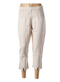 Pantalon trei sferturi croială dreaptă bej G!OZE femeie