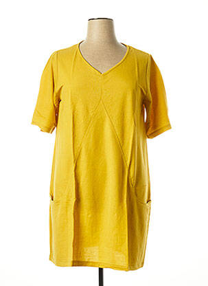 Tunică mâneci scurte galben G!OZE femeie