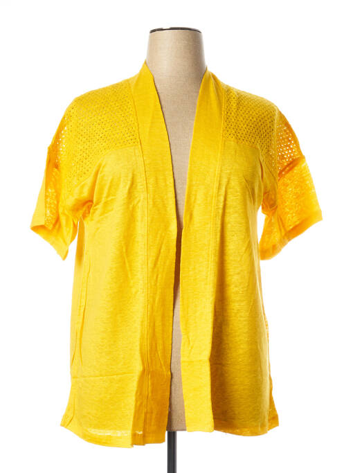 Vestă cu mâneci scurte galben MALOKA femeie