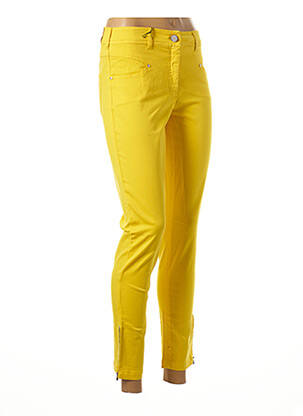 Pantalon drept galben PAUL BRIAL femeie