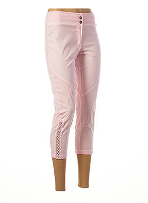 Pantalon trei sferturi roz MALOKA femeie